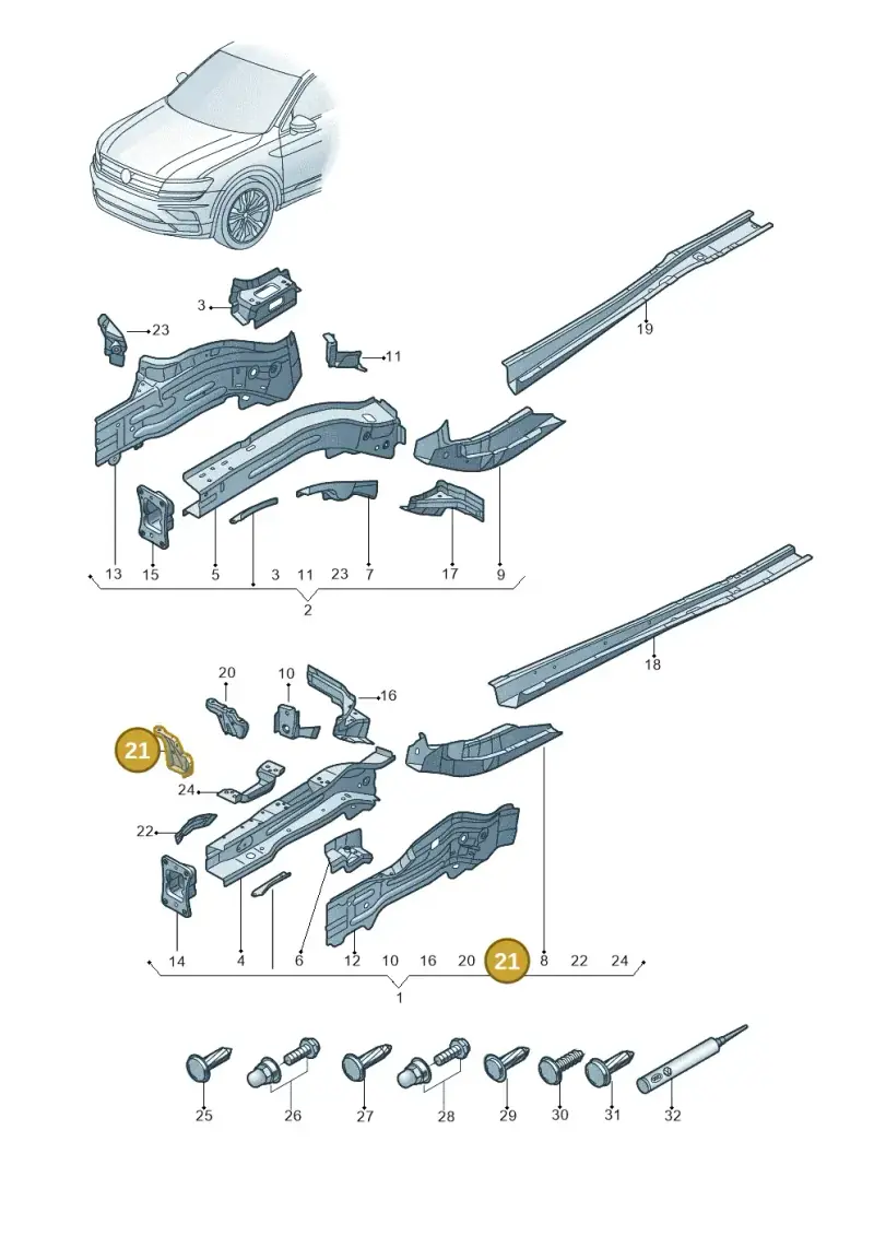5QA805454 — Skoda Kodiaq (2018-2022) diagram 884803000, position 21