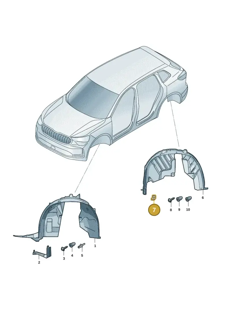5QA810988 — Skoda Kodiaq (2024-) diagram 57h821050, position 7