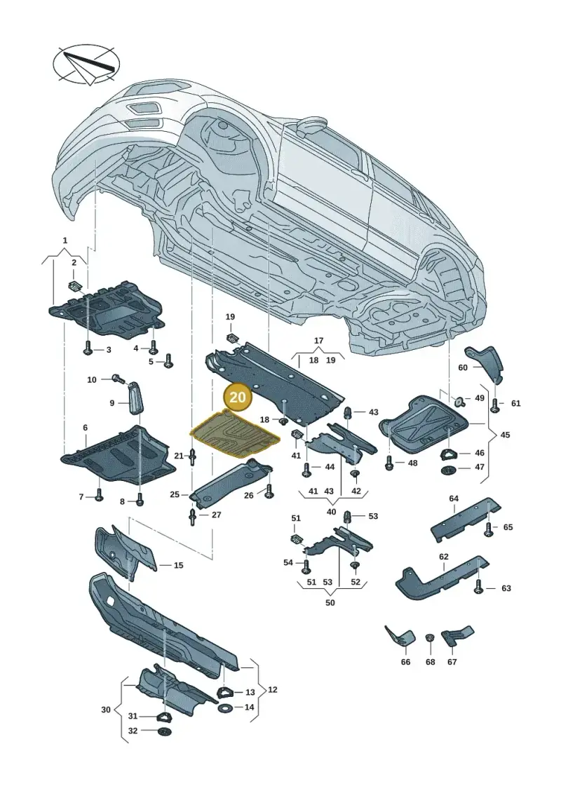 5QA825230 — Skoda Kodiaq (2024-) diagram 57h825000, position 20