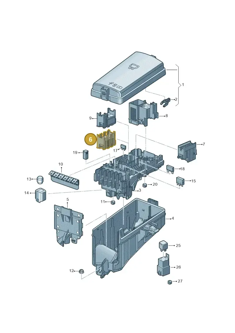 5QA937507 — Skoda Karoq (2017-2022) diagram 834937200, position 6