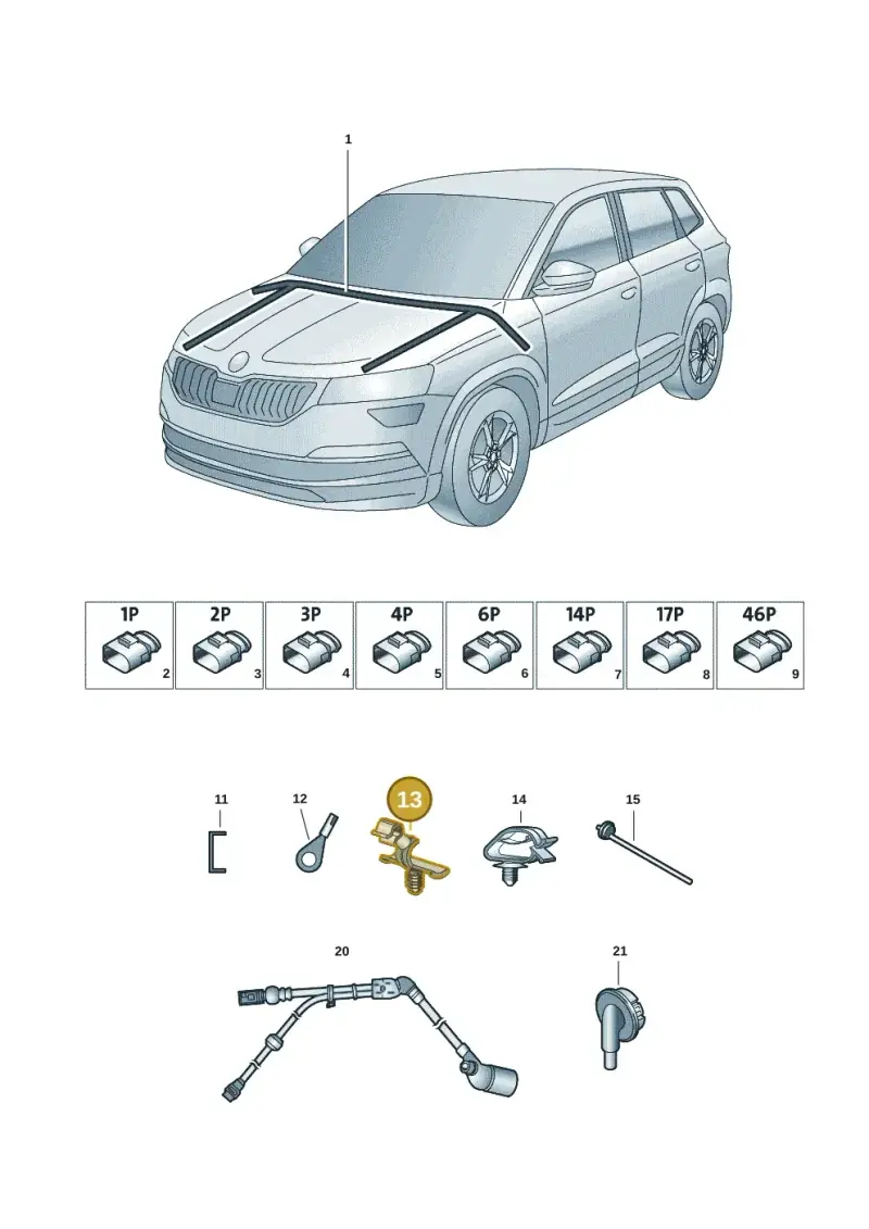 5QA971615 — Skoda Kodiaq (2016-2024) diagram 804971082, position 13