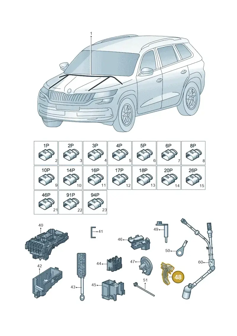 5QA971890A — Skoda Kodiaq (2018-2022) diagram 804971080, position 48