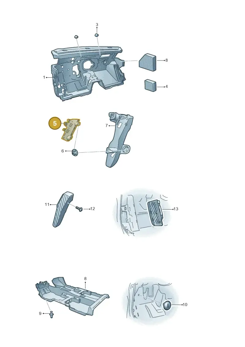 5QB864776 — Skoda Karoq (2017-2022) diagram 834000130, position 5
