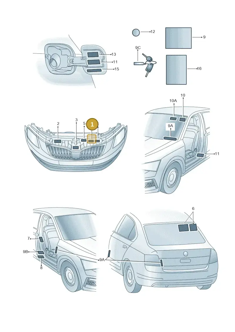 5QF010008 — Skoda Octavia (2017-2020) diagram 805010010, position 1