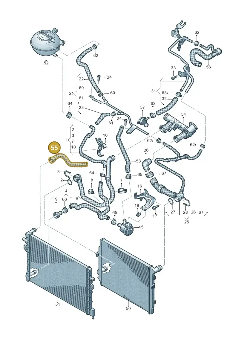 5QF122101C — Skoda Kodiaq (2024-) diagram 884121790, position 55