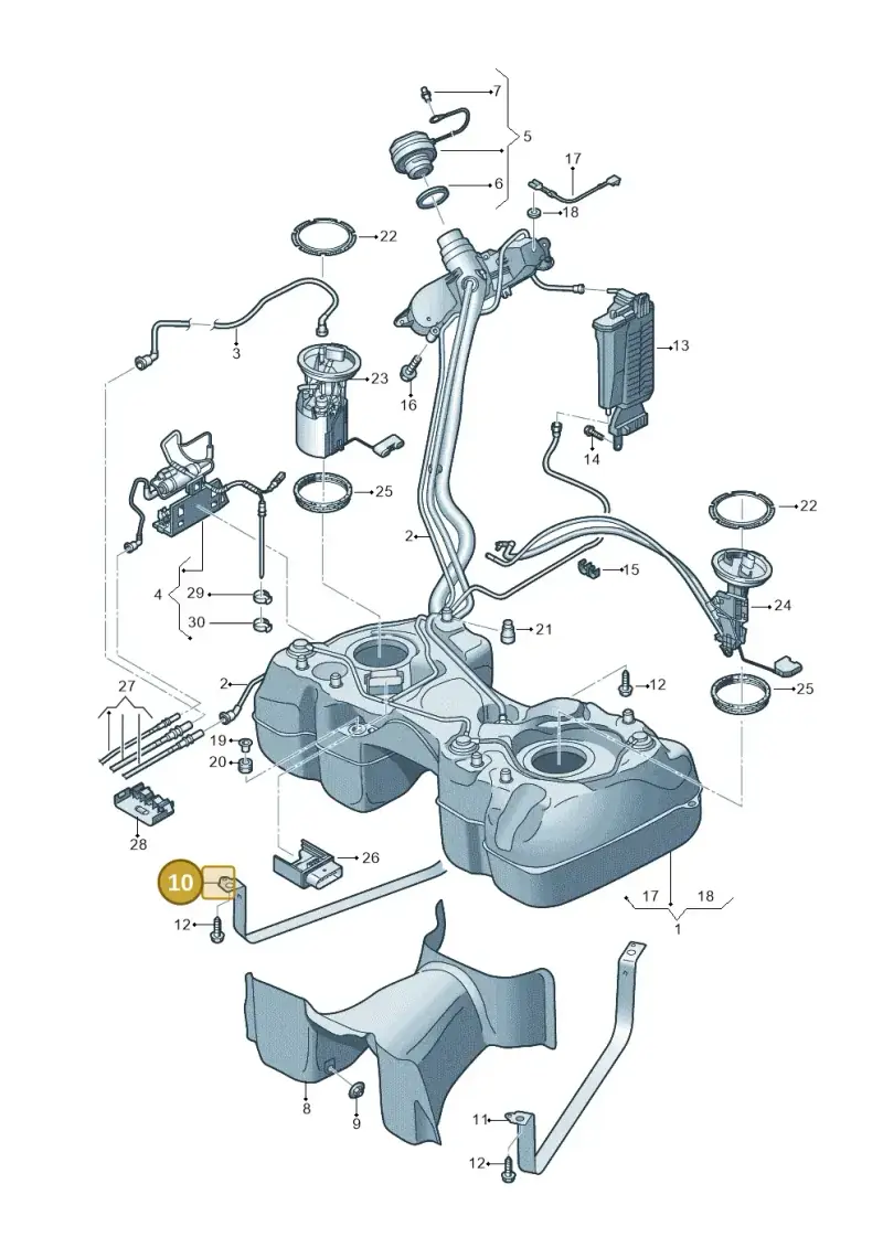 5QF201656C — Skoda Kodiaq (2024-) diagram 884201047, position 10