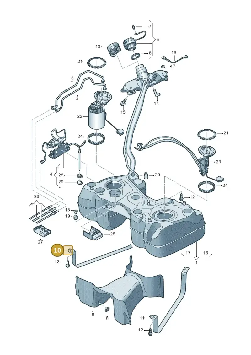 5QF201656C — Skoda Kodiaq (2024-) diagram 884201650, position 10