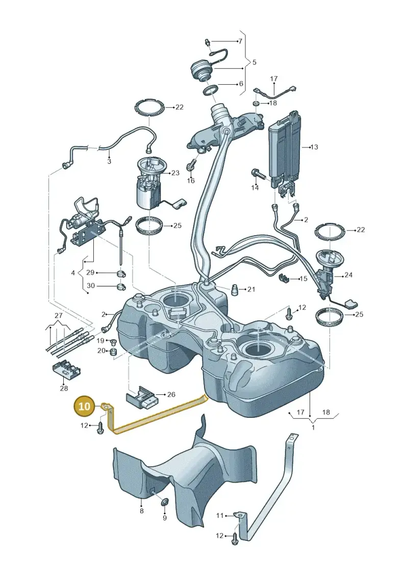 5QF201656C — Skoda Kodiaq (2024-) diagram 884201450, position 10