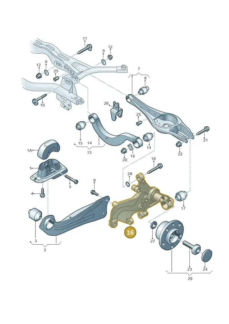 5QF505434 — Skoda Superb Combi (2015-2024) diagram 793505050, position 16
