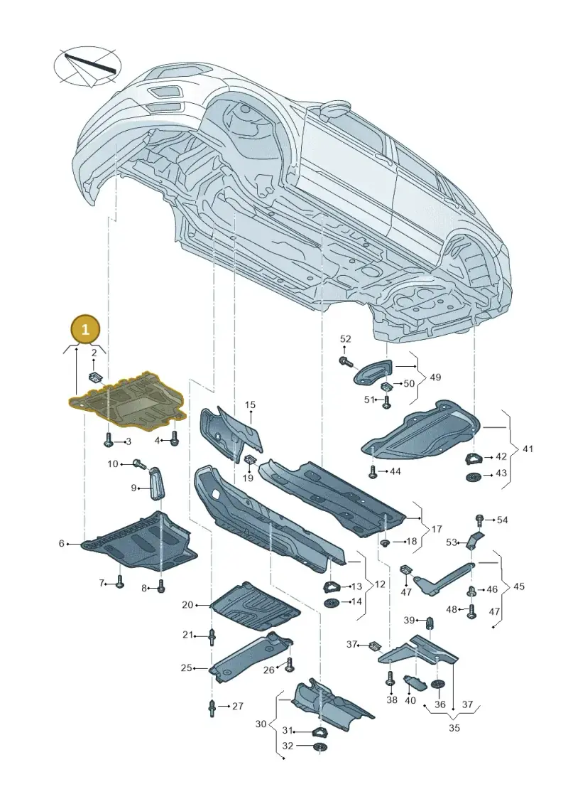 5QF825236 — Skoda Kodiaq (2016-2024) diagram 804825000, position 1