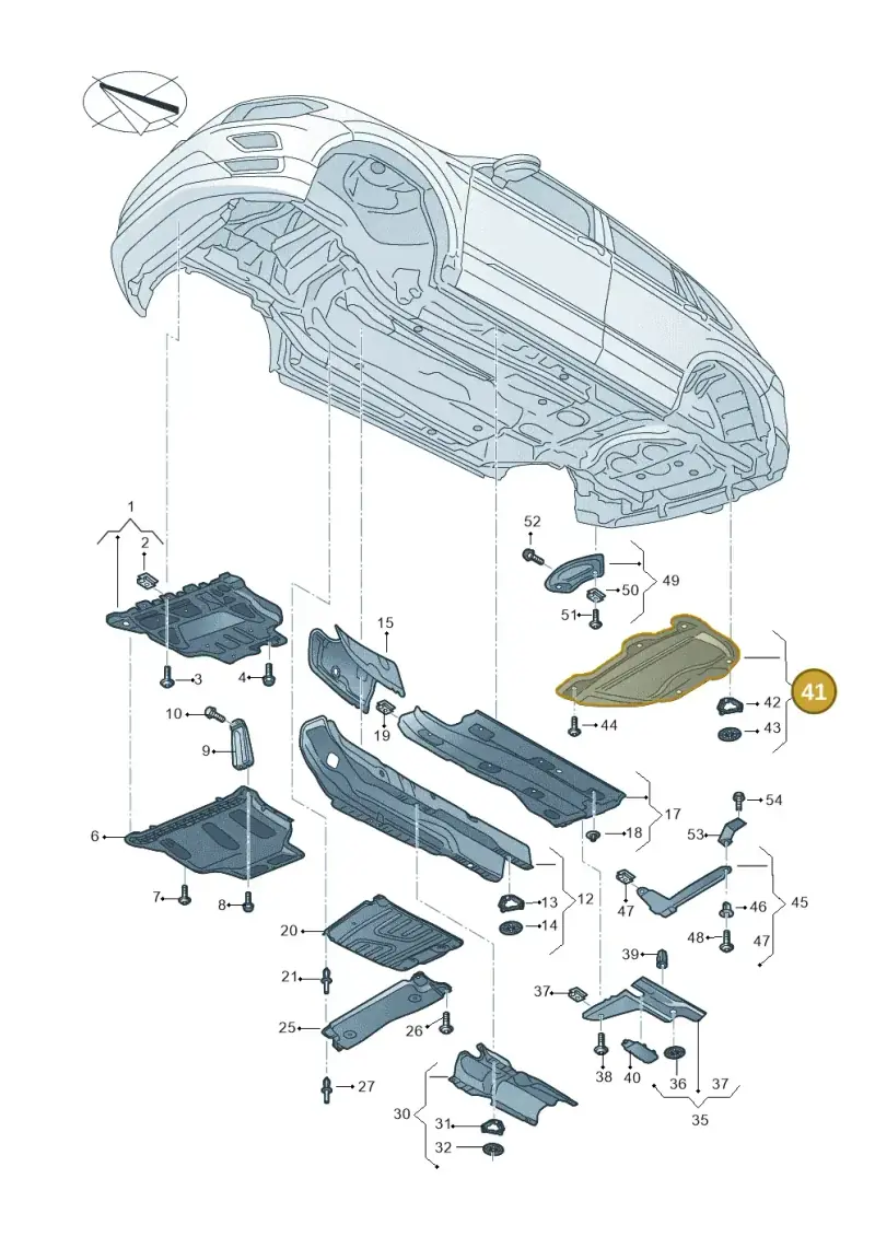 5QF825701F — Skoda Kodiaq (2016-2024) diagram 804825000, position 41