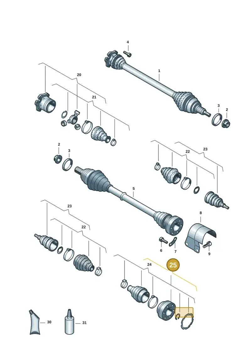 5QM498103F — Skoda Kushaq (2021-) diagram 62i407410, position 25