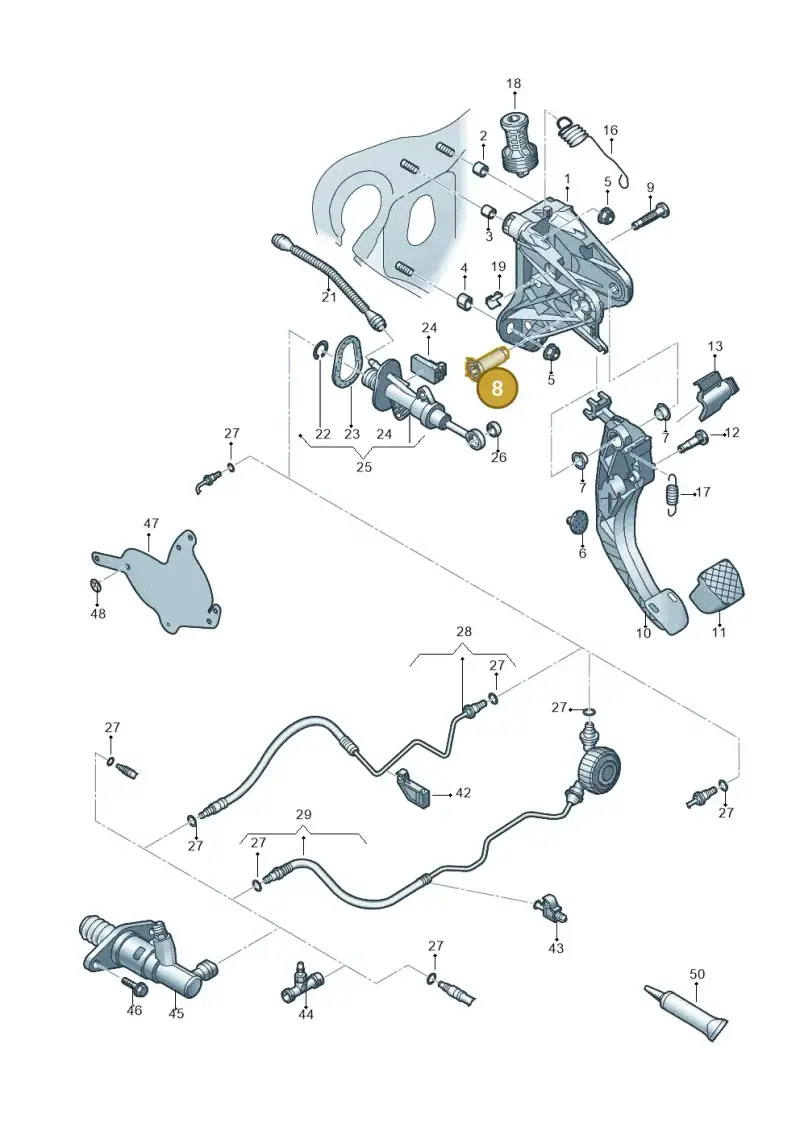 5QM721123 — Skoda Octavia (2017-2020) diagram 805721026, position 8