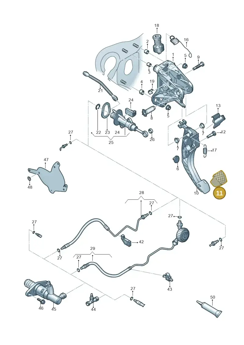 5QM721174 — Skoda Octavia (2017-2020) diagram 805721026, position 11