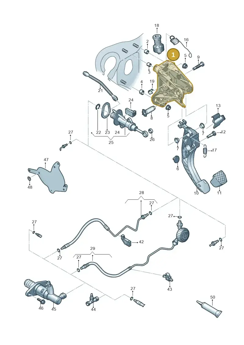 5QM721373A — Skoda Octavia (2017-2020) diagram 805721026, position 1
