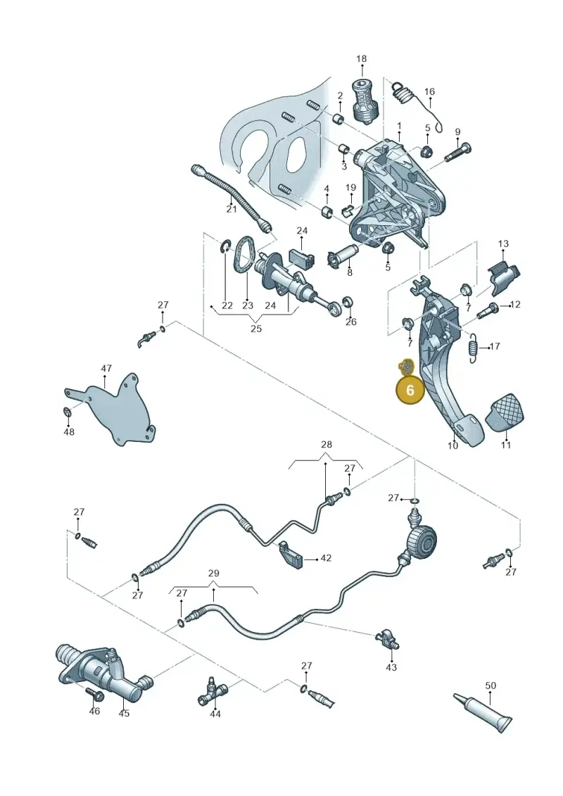 5QM721381 — Skoda Octavia (2017-2020) diagram 805721026, position 6