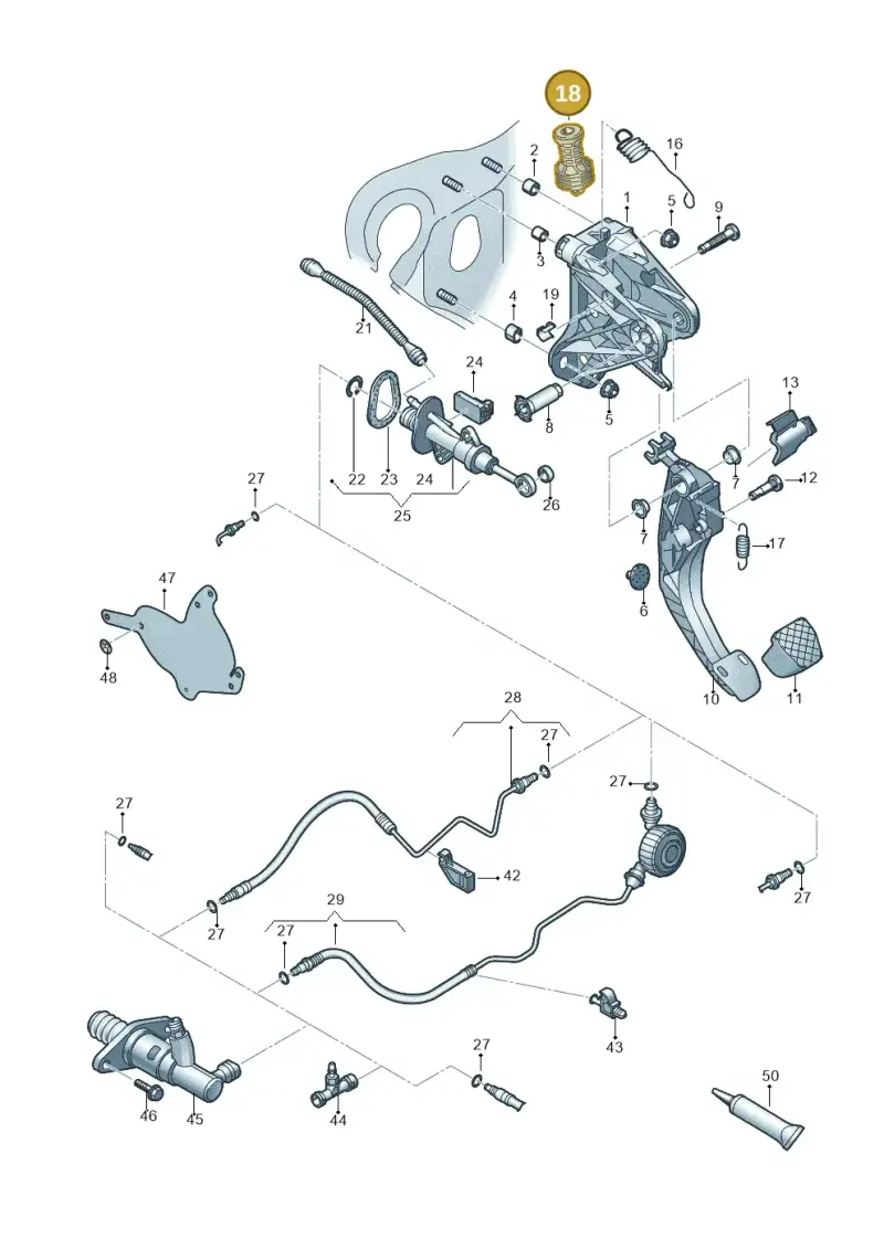 5QM721403 — Skoda Octavia (2017-2020) diagram 805721026, position 18