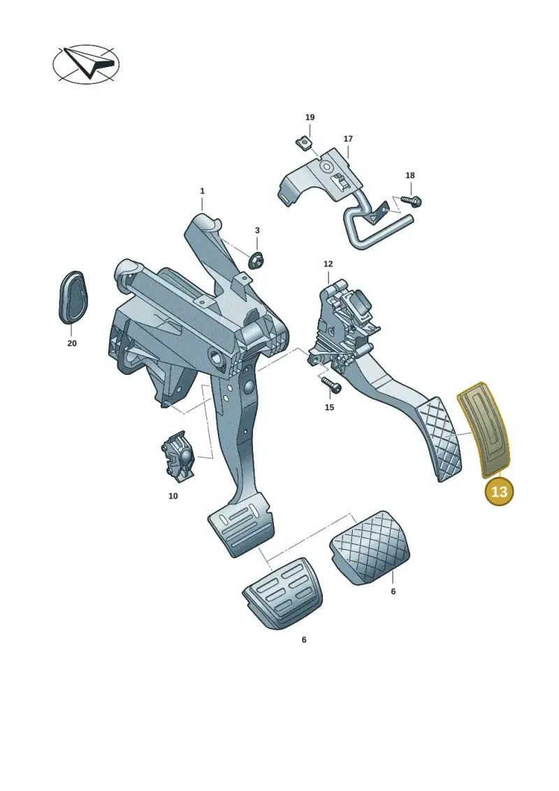 5QM721647 — Skoda Kodiaq (2024-) diagram 57x721500, position 13