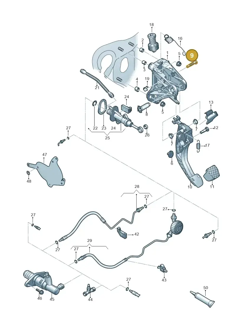 5QM721845 — Skoda Octavia (2017-2020) diagram 805721026, position 9