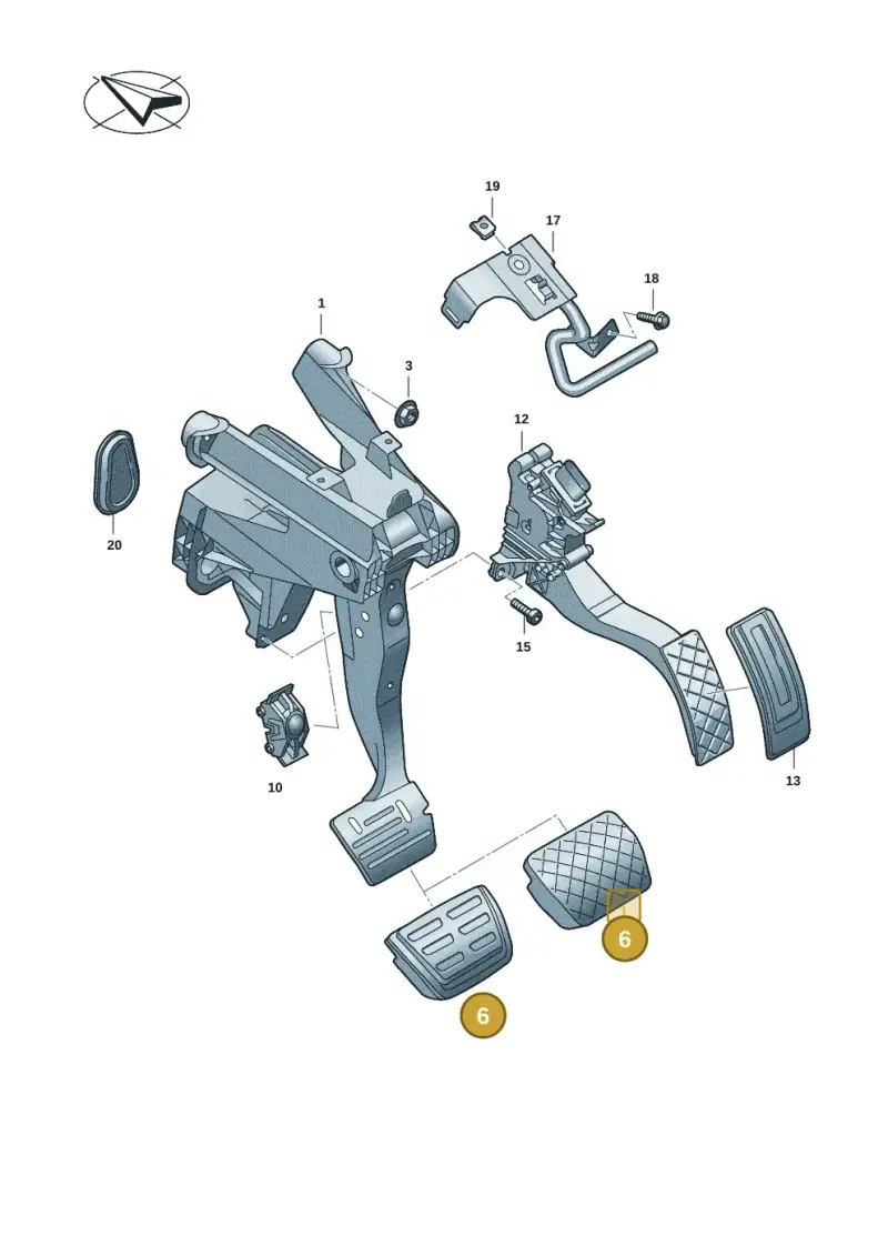 5QM723131 — Skoda Kodiaq (2024-) diagram 57x721500, position 6