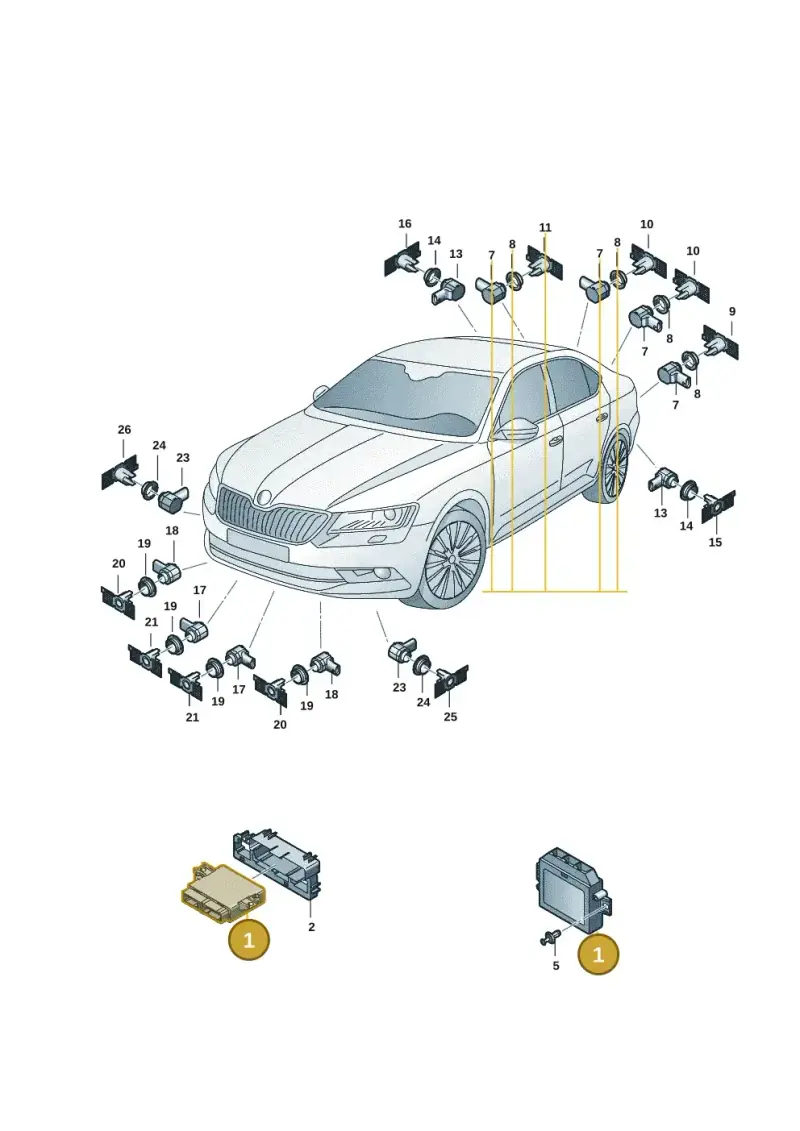 5QS919294 — Skoda Superb Combi (2023-) diagram 3p0919000, position 1