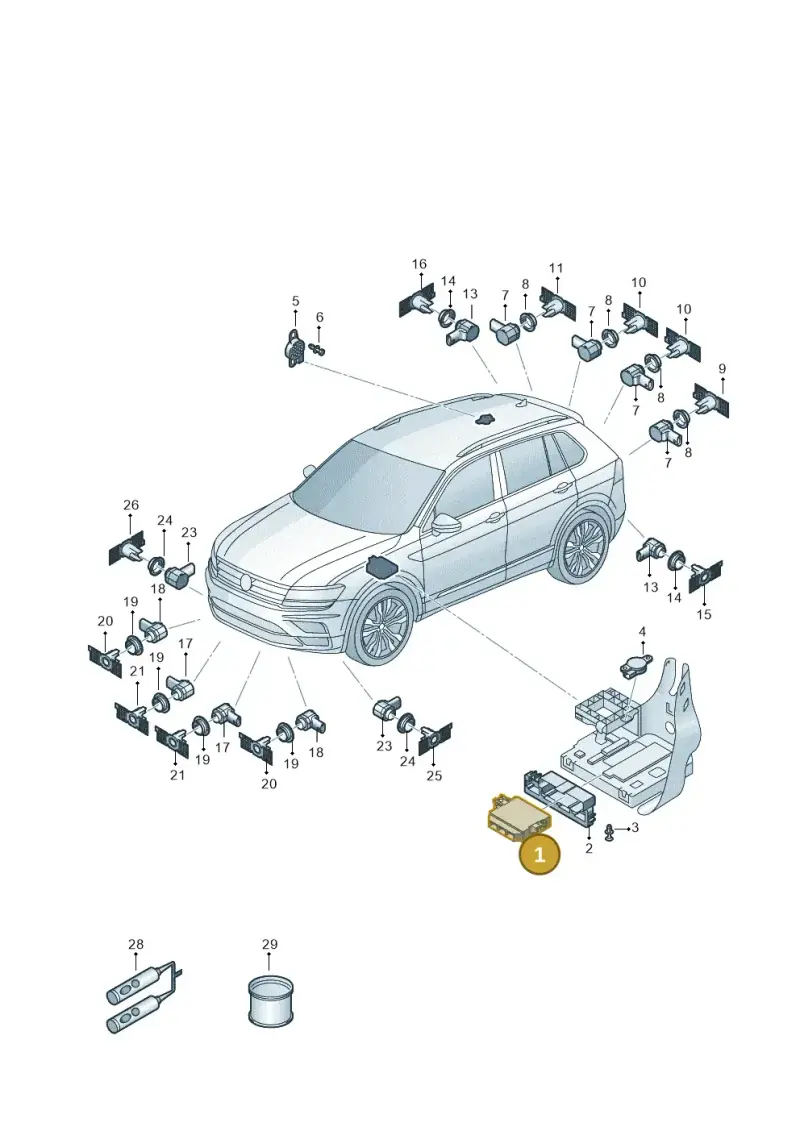 5QS919300D — Skoda Octavia (2019-2024) diagram 804919500, position 1