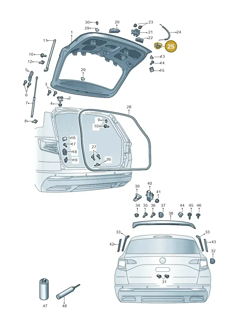 5TA827887C — Skoda Kamiq (2019-) diagram 584827000, position 25