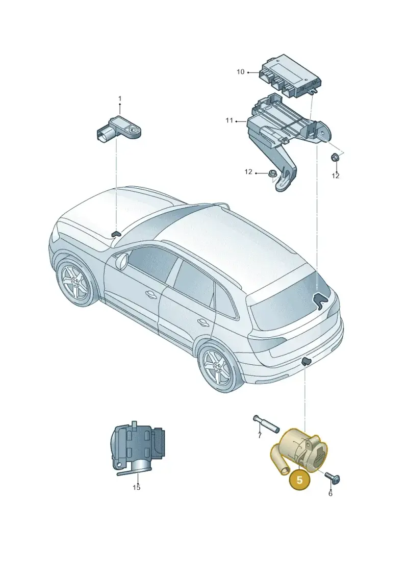 5TA945505C — Skoda Karoq (2017-2022) diagram 804945055, position 5