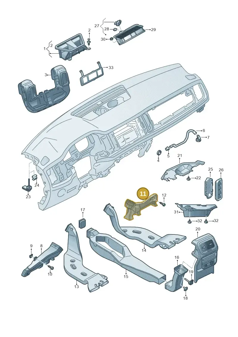 5TC819152 — Skoda Karoq (2017-2022) diagram 834819030, position 11