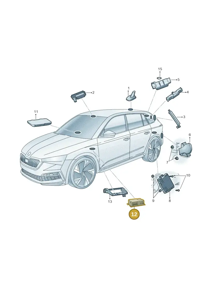 5WA035286 — Skoda Fabia (2021-) diagram 584035040, position 12