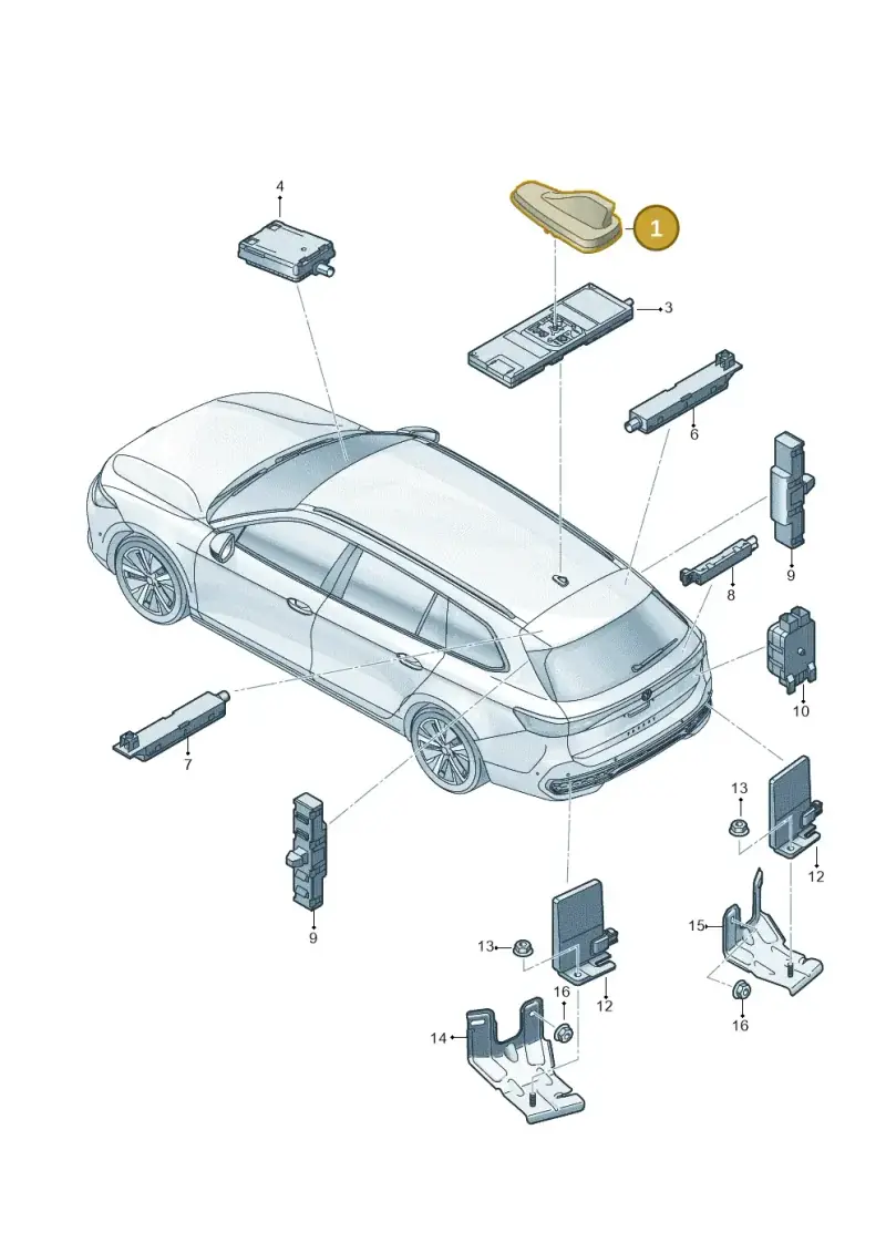 5WA035507E041 — Skoda Superb Combi (2023-) diagram 3j0035200, position 1