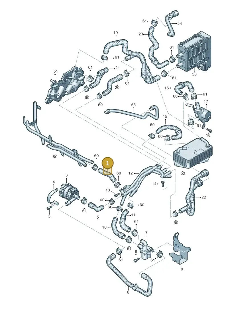 5WA121073 — Skoda Octavia (2019-2024) diagram 745121630, position 1