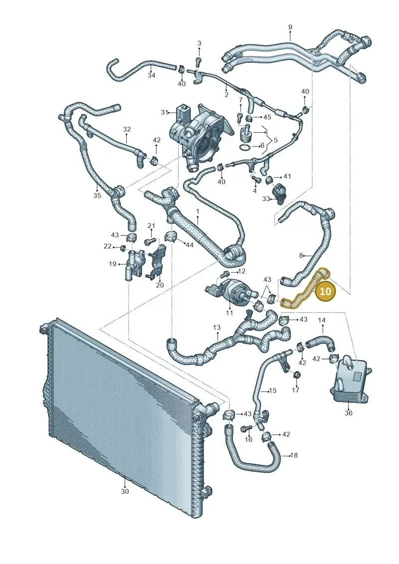 5WA122157AB — Skoda Superb Combi (2015-2024) diagram 596121057, position 10