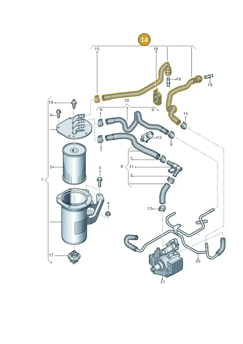 5WA130295D — Skoda Octavia (2019-2024) diagram 813127015, position 14