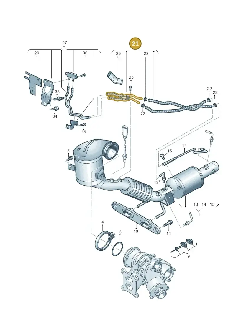 5WA131553C — Skoda Octavia (2019-2024) diagram 585253055, position 21