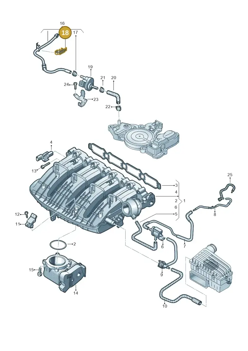 5WA133687A — Skoda Octavia (2019-2024) diagram 813133090, position 18