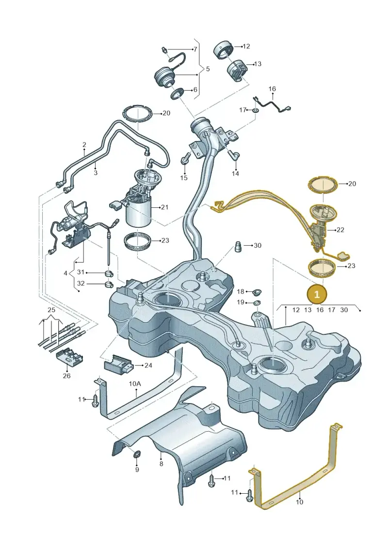 5WA201055M — Skoda Karoq (2017-2022) diagram 746201700, position 1
