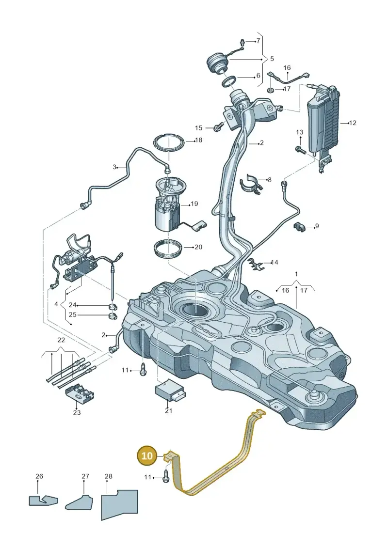 5WA201656 — Skoda Octavia (2019-2024) diagram 585201060, position 10
