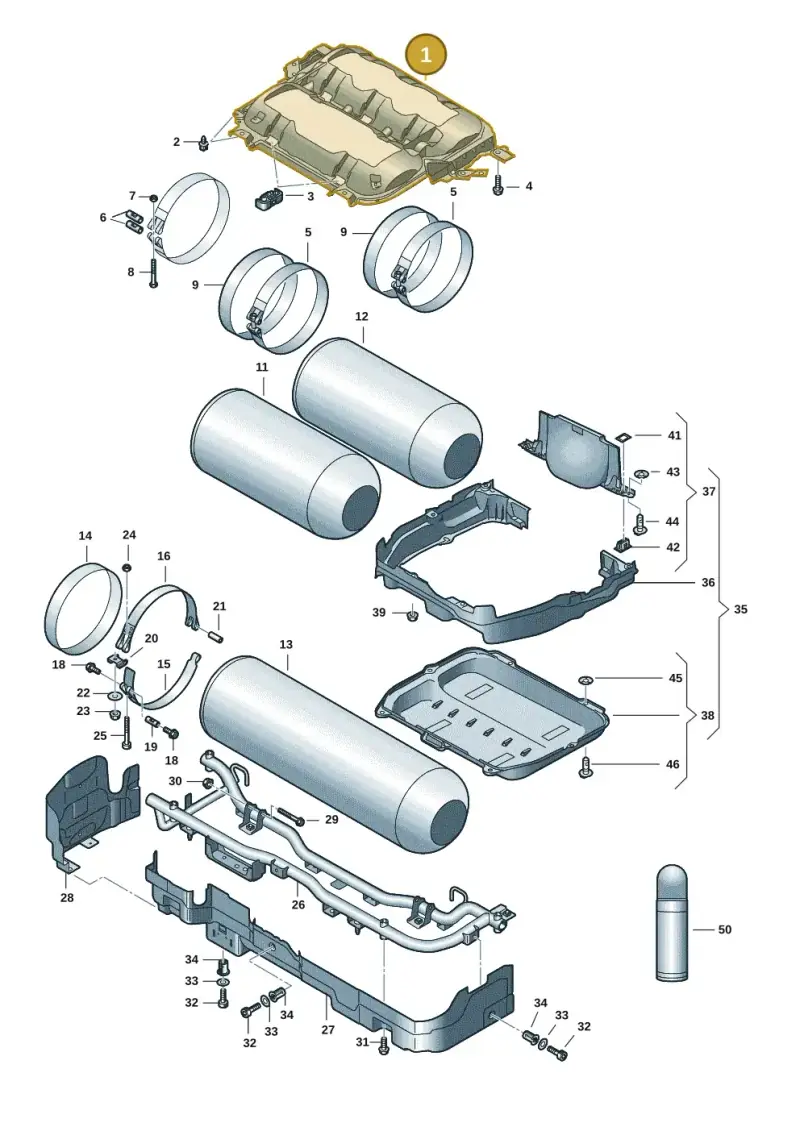 5WA201870 — Skoda Octavia (2019-2024) diagram 5h0201010, position 1