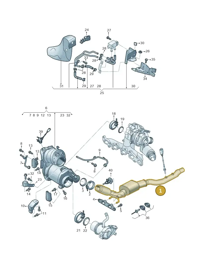 5WA254300KX — Skoda Octavia (2019-2024) diagram 884253082, position 1