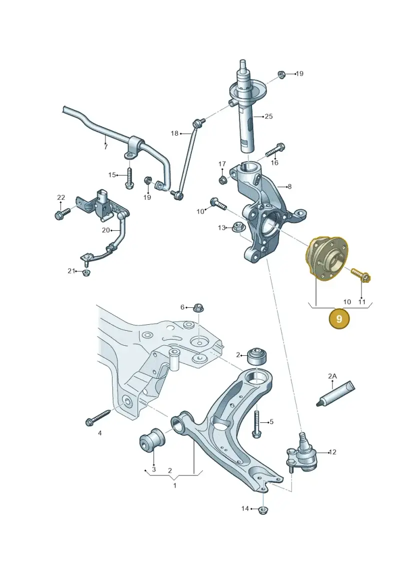 5WA407621B — Skoda Kodiaq (2018-2022) diagram 834407000, position 9