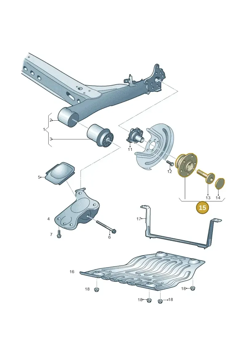 5WA501611 — Skoda Octavia (2017-2020) diagram 805500020, position 15