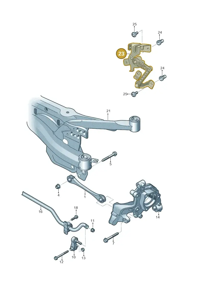 5WA512521A — Skoda Octavia (2019-2024) diagram 746501300, position 23