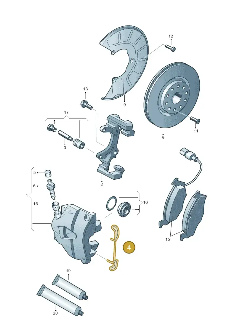 5WA615269A — Skoda Octavia (2019-2024) diagram 409615250, position 4