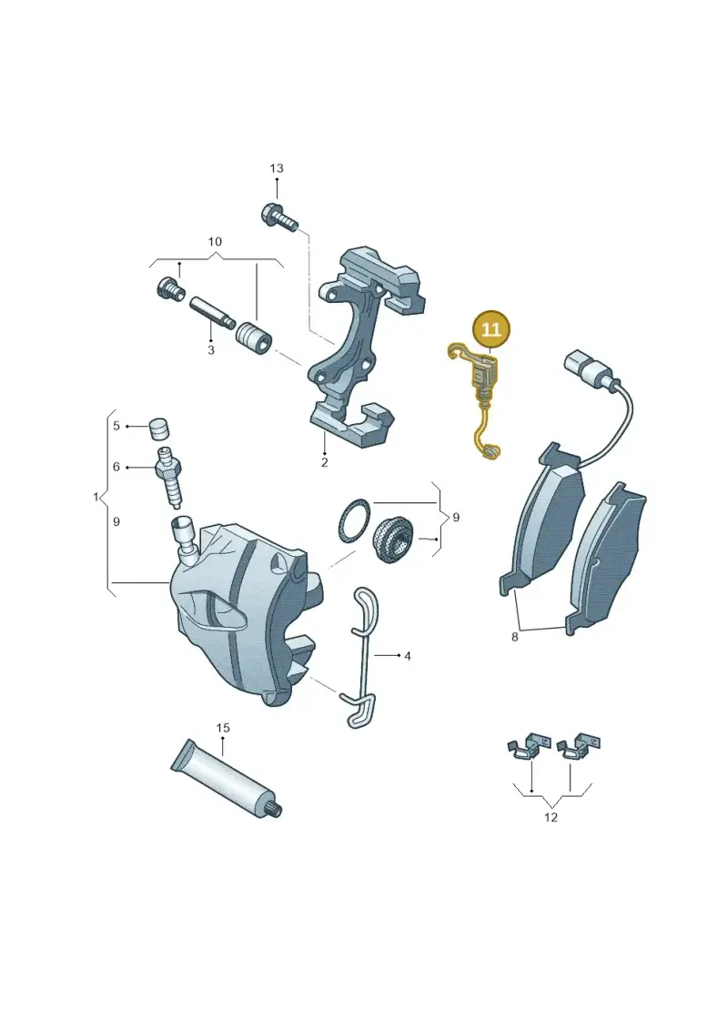 5WA615437 — Skoda Superb Combi (2023-) diagram 3j0615265, position 11