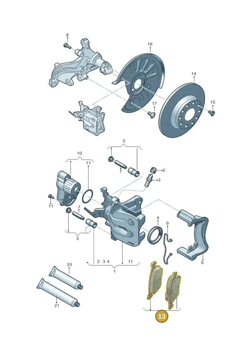 5WA698451E — Skoda Octavia (2019-2024) diagram 745615600, position 13