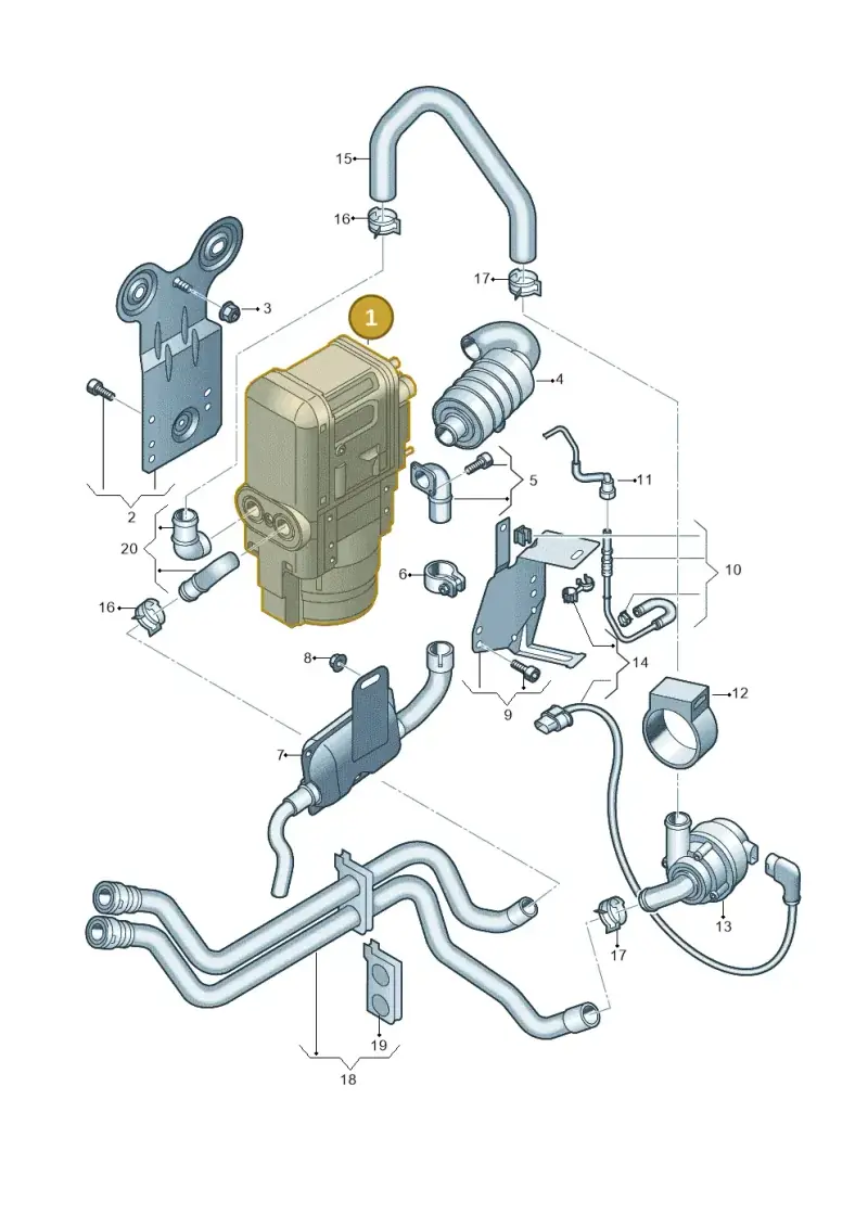 5WA815007C — Skoda Kodiaq (2018-2022) diagram 746819700, position 1