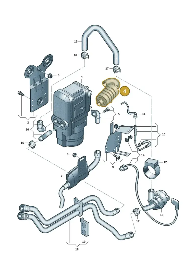 5WA815016A — Skoda Kodiaq (2024-) diagram 3j0819700, position 4