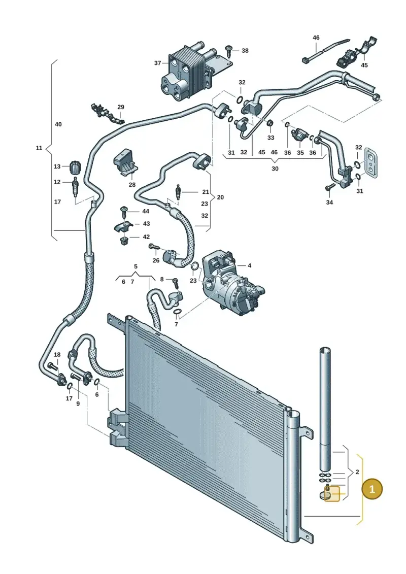 5WA816411E — Skoda Superb Combi (2023-) diagram 3p0260060, position 1