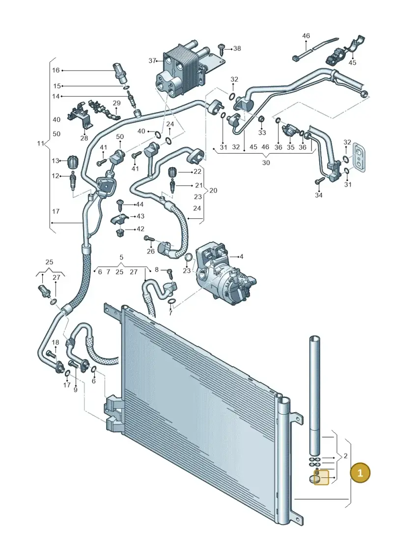 5WA816411E — Skoda Octavia (2019-2024) diagram 585260060, position 1